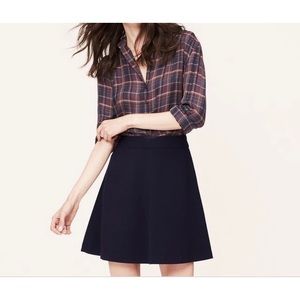 LOFT Scuba Flare Skirt